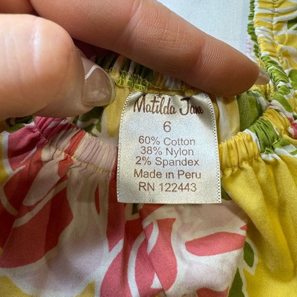 MATILDA JANE YELLOW FLORAL GIRLS DRESS SIZE 6 - Picture 4 of 4